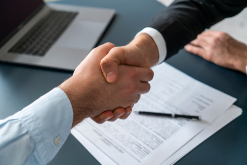 Entering into a contract to process personal data